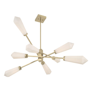 Leland 8-Light Chandelier in Noble Brass by Dann Foley