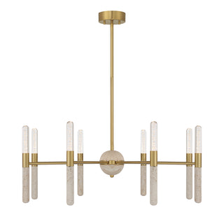 Linden 8-Light Chandelier in Warm Brass