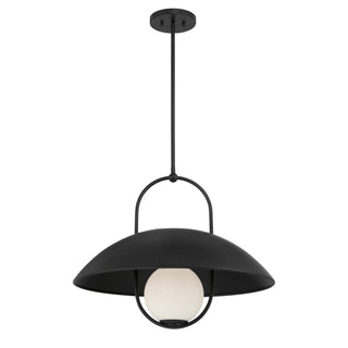 Lehigh 1-Light Pendant in Matte Black