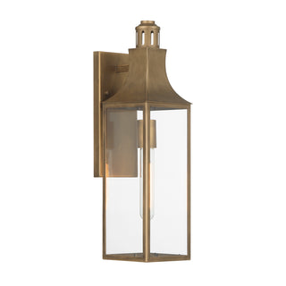 Lancaster 1-Light Outdoor Wall Lantern in Atlas Bronze