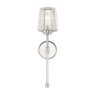 Garnet 1-Light Wall Sconce in Polished Nickel