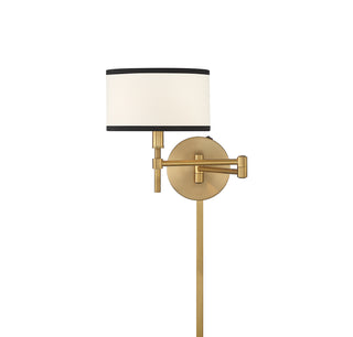 1-Light Wall Sconce in Natural Brass