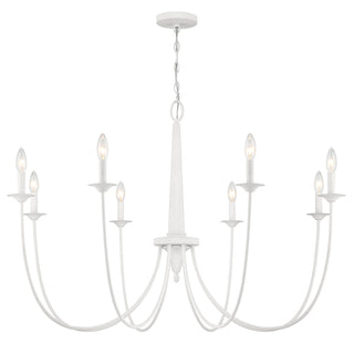 Stonecrest 8-Light Chandelier in Bisque White