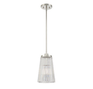 Chantilly 1-Light Pendant in Polished Nickel