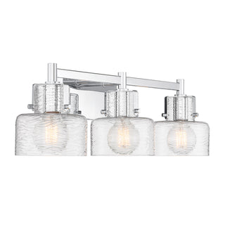 Dover 3-Light Bathroom Vanity Light in Chrome