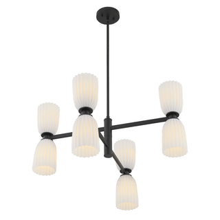 Baldwin 8-Light Chandelier in Matte Black