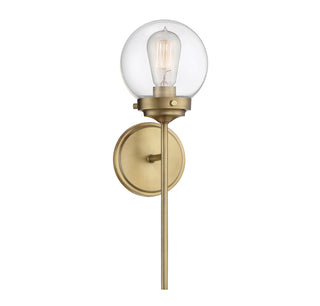 1-Light Wall Sconce in Natural Brass