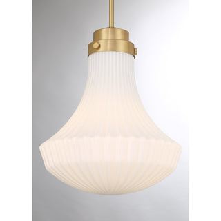 Bartlet 1-Light Pendant in Warm Brass