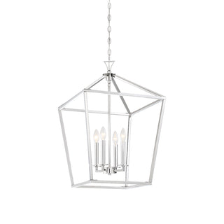 Townsend 4-Light Pendant in Polished Nickel