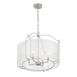 Ashlay 4-Light Pendant in Satin Nickel