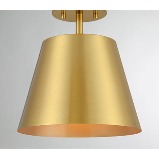 1-Light Ceiling Light in Natural Brass