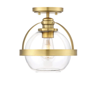 Pendleton 1-Light Ceiling Light in Warm Brass