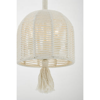 Lunara 3-Light Pendant in Cotton by Breegan Jane