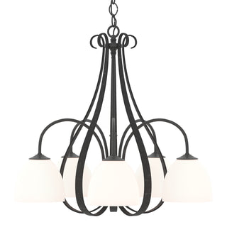 Sweeping Taper 5 Arm Chandelier