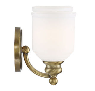 Melrose 2-Light Bathroom Vanity Light in Warm Brass