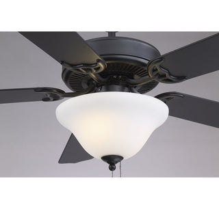 52" 2-Light Ceiling Fan in Matte Black