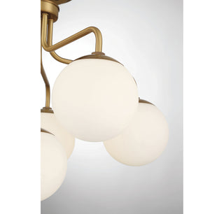 Marco 6-Light Ceiling Light in Warm Brass