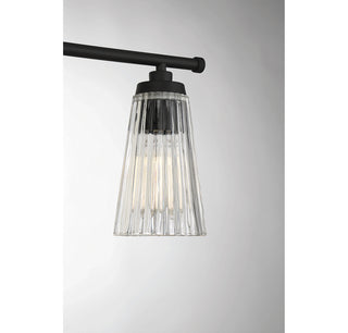 Chantilly 3-Light Bathroom Vanity Light in Matte Black