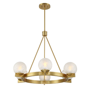 Darien 6-Light Chandelier in Warm Brass