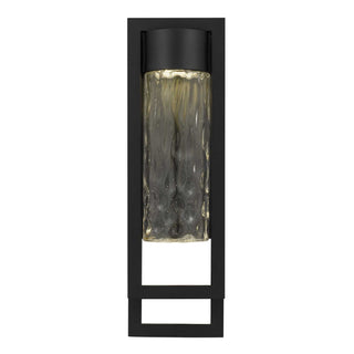 2 Step 19 Inch Outdoor Wall Sconce in Sand Black Finish
