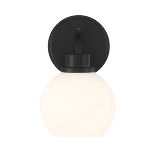 1-Light Wall Sconce in Matte Black