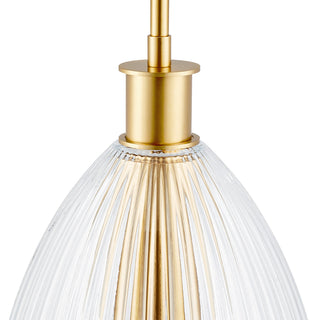 1-Light Pendant in Natural Brass