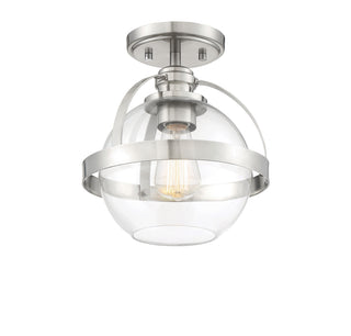 Pendleton 1-Light Ceiling Light in Satin Nickel