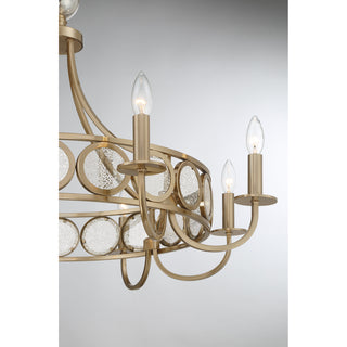 Hearst 8-Light Chandelier in Noble Brass