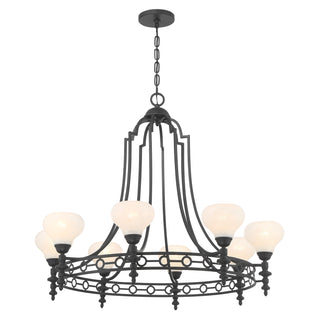Allston 8-Light Chandelier in Matte Black