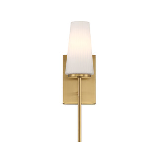 1-Light Wall Sconce in Natural Brass