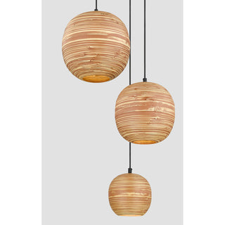 Pharr 3-Light Pendant in Matte Black