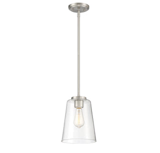 Calhoun 1-Light Pendant in Satin Nickel