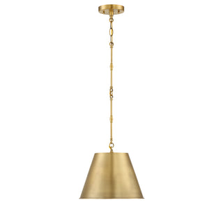 Alden 1-Light Pendant in Warm Brass