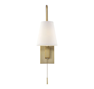 Owen 1-Light Adjustable Wall Sconce in Warm Brass