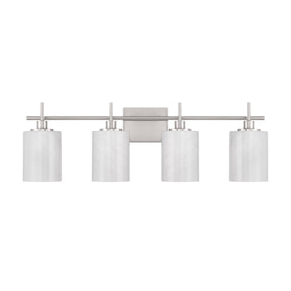 4-Light Bathroom Vanity Light in Brushed Nickel