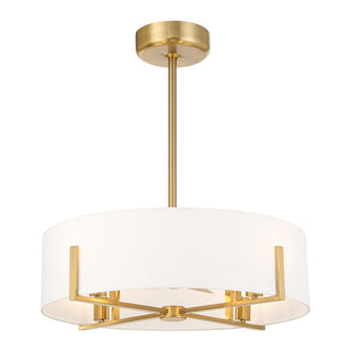 Mansell 4-Light Fan D'Lier in Warm Brass