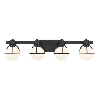 Pierce 4-Light Bathroom Vanity Light in Matte Black