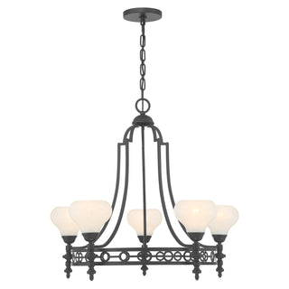 Allston 5-Light Chandelier in Matte Black