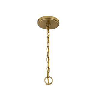 Octave 5-Light Chandelier in Warm Brass