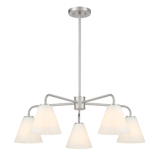 Blair 5-Light Chandelier in Satin Nickel