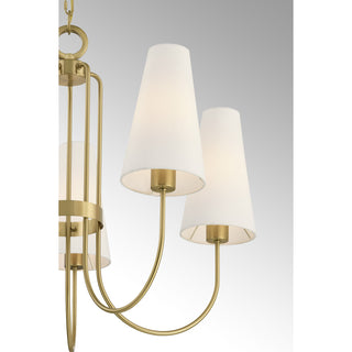 Wilkes 5-Light Chandelier in Warm Brass by Dann Foley