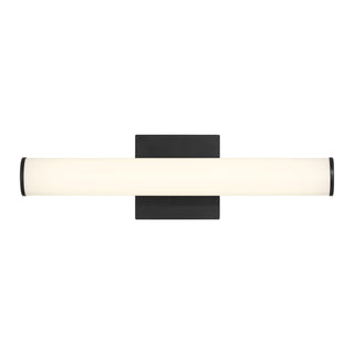 Colt 18" Contemporary LED Cylinder Vanity Light in Black