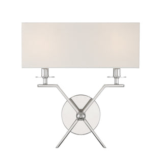 Arondale 2-Light Wall Sconce in Polished Nickel
