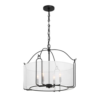 Ashlay 4-Light Pendant in Matte Black