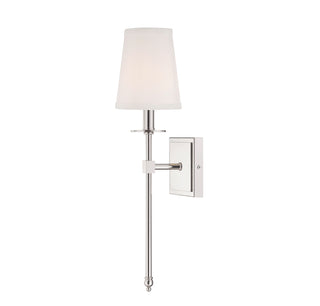 Monroe 1-Light Wall Sconce in Polished Nickel