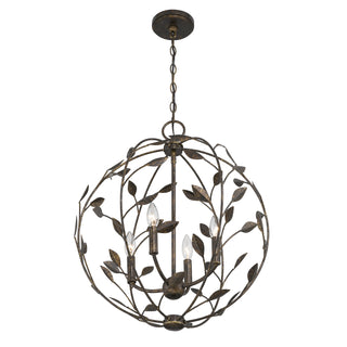 Laska 4-Light Pendant in Enchanted Bronze by Breegan Jane