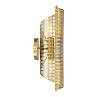 Hillbourne 2-Light Wall Sconce in Warm Brass