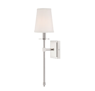 Monroe 1-Light Wall Sconce in Polished Nickel