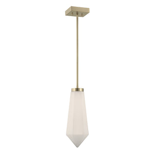 Leland 1-Light Pendant in Noble Brass by Dann Foley