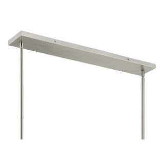 Baldwin 8-Light Linear Chandelier in Satin Nickel